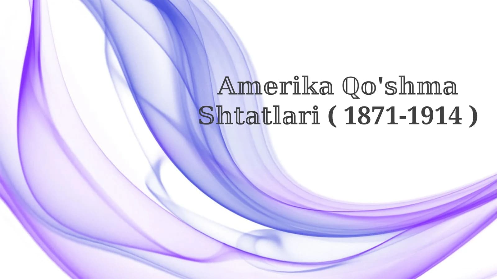 𝔸𝕞𝕖𝕣𝕚𝕜𝕒 ℚ𝕠'𝕤𝕙𝕞𝕒 𝕊𝕙𝕥𝕒𝕥𝕝𝕒𝕣𝕚 ( 1871-1914 )