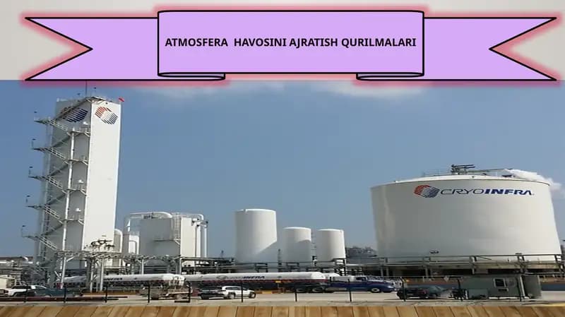 ATMOSFERA HAVOSINI AJRATISH QURILMALARI