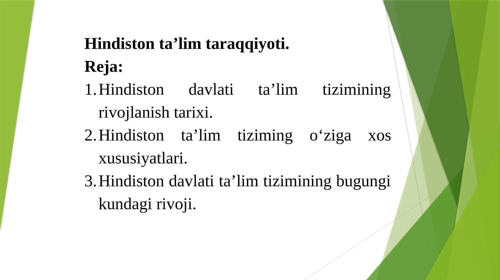 Hindiston ta’lim taraqqiyoti