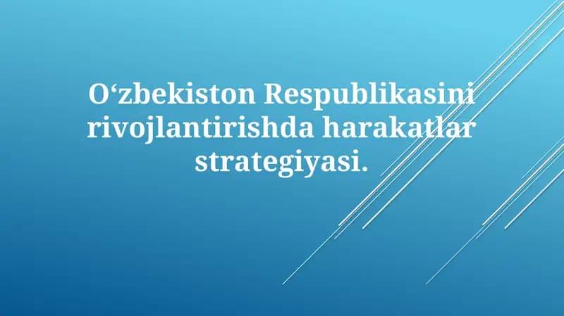 Taraqqiyot strategiyasi