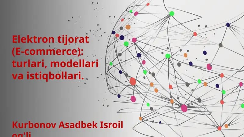 Elektron tijorat (E-commerce)