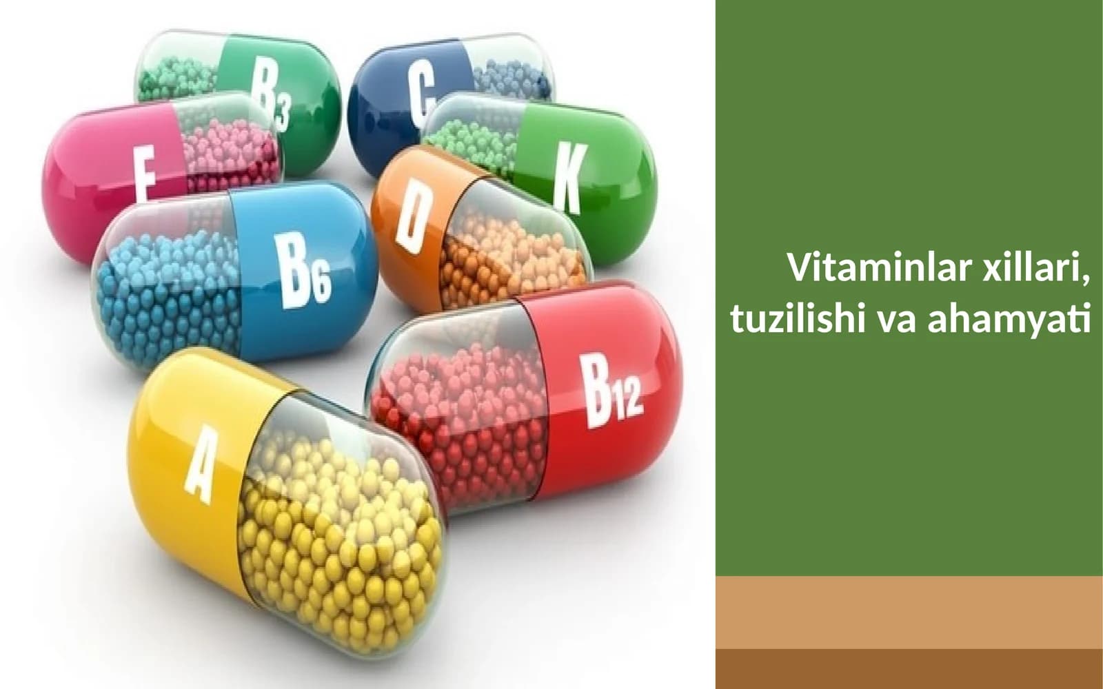 Vitaminlar biologik faol moddalar