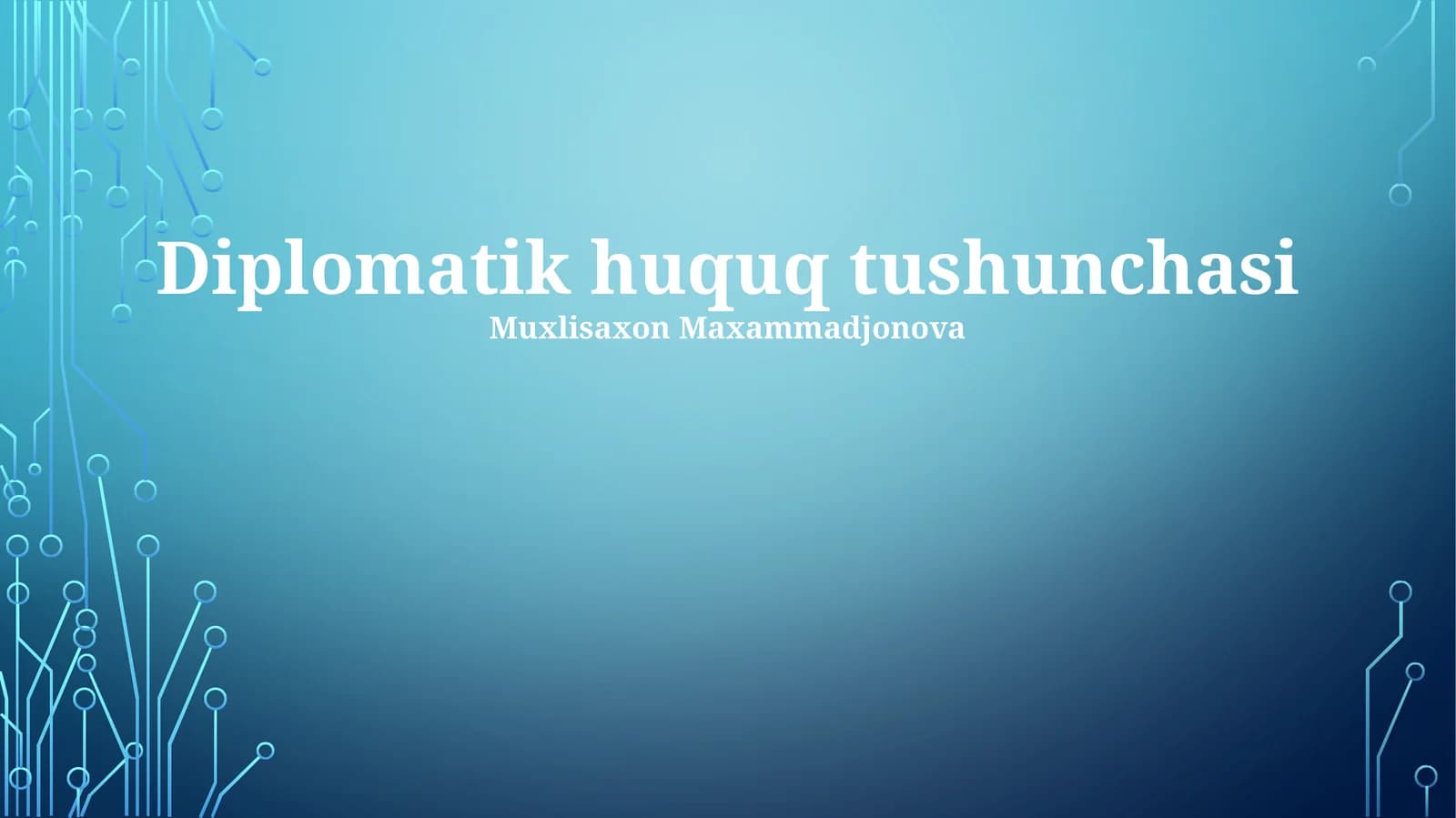 Diplomatik huquq tushunchasi