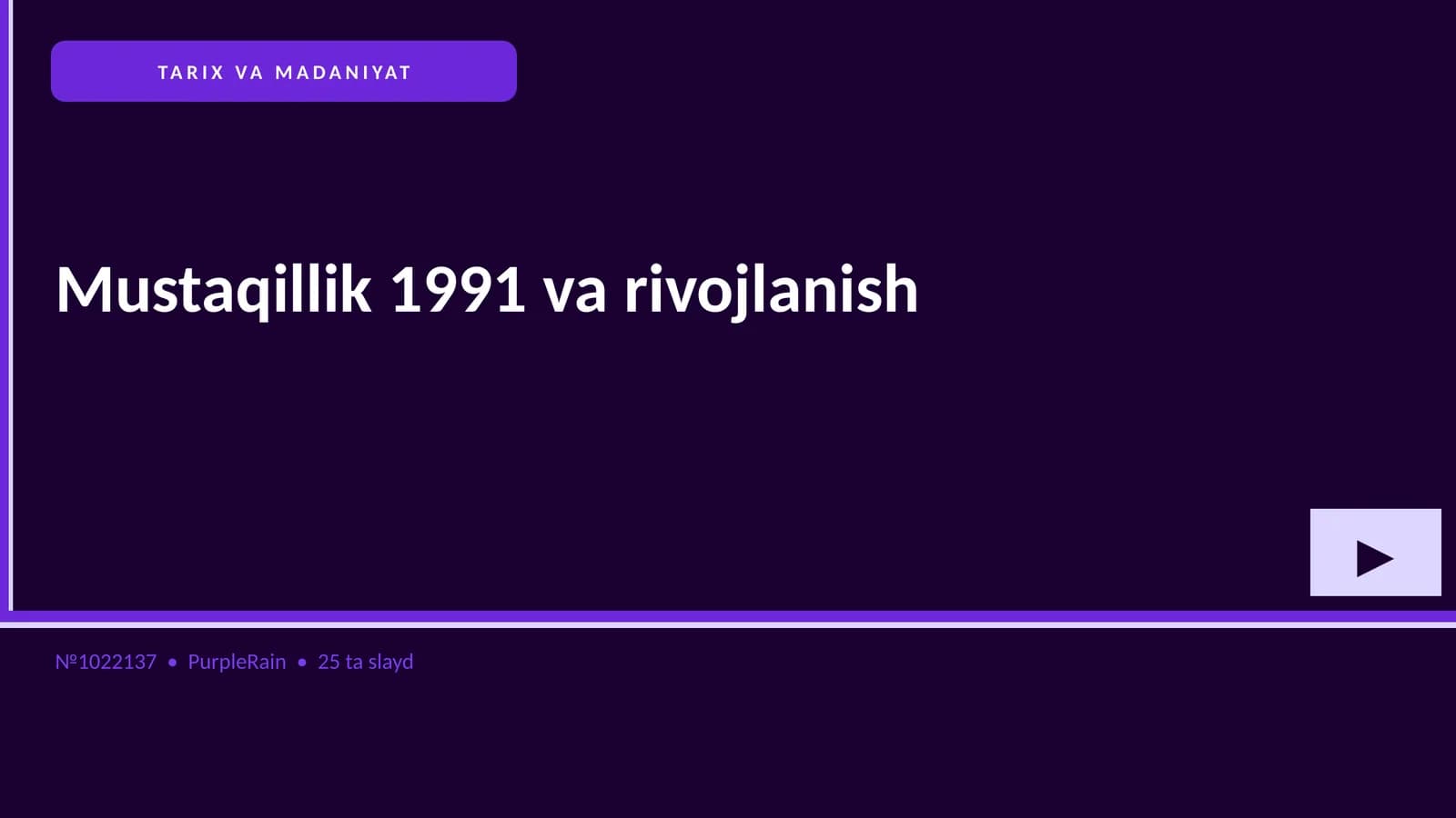 Mustaqillik 1991 va rivojlanish