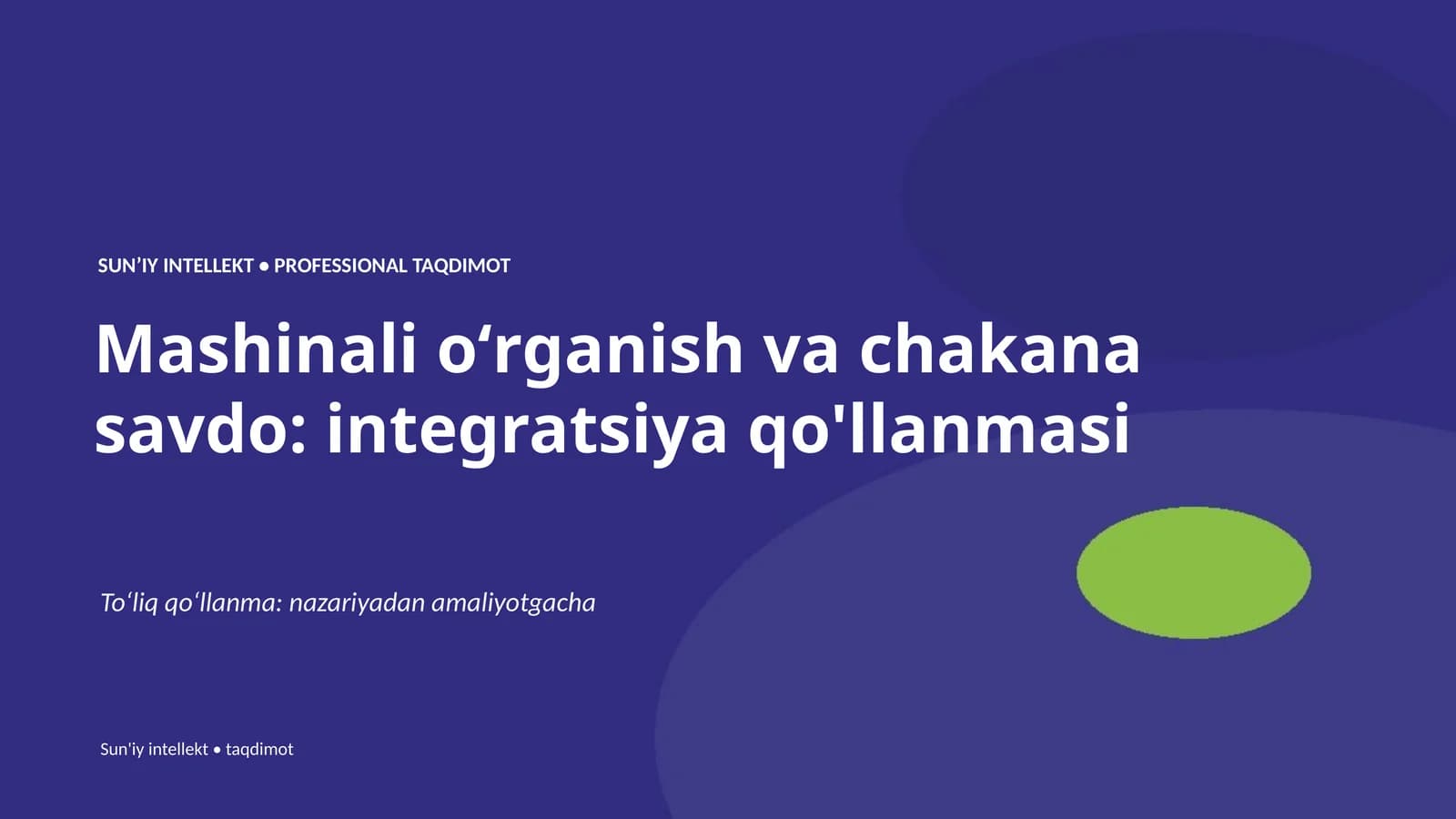 Mashinali o'rganish va chakana savdo: integratsiya qo'llanmasi