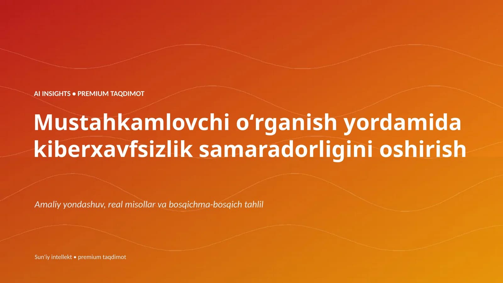 AI INSIGHTS • PREMIUM TAQDIMOT