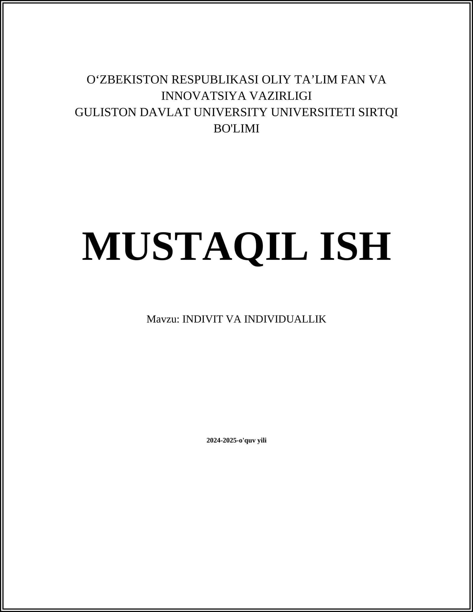 Shaxsiyat rivojlantirish