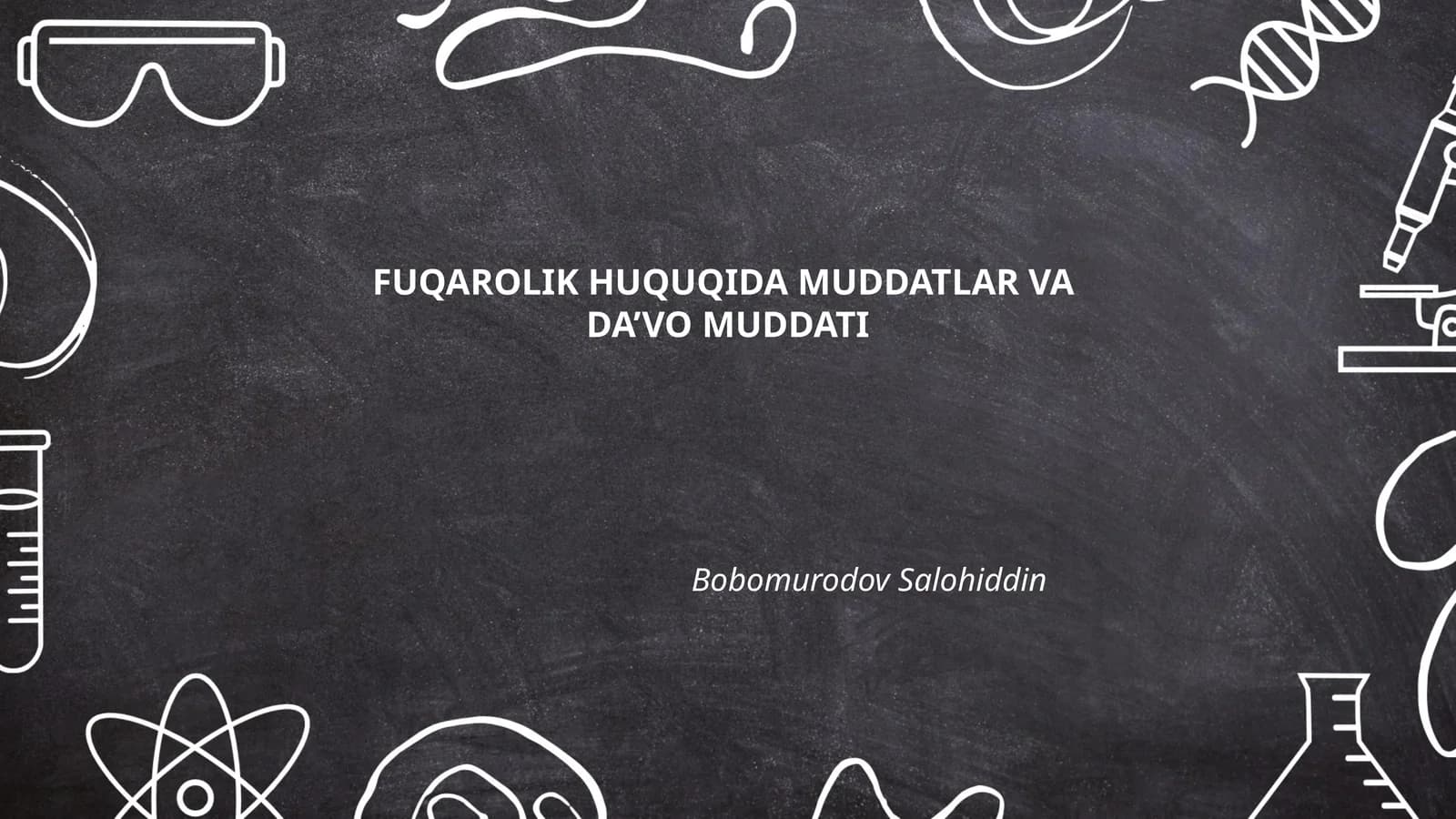 Fuqarolik huquqida muddatlar va da'vo muddati