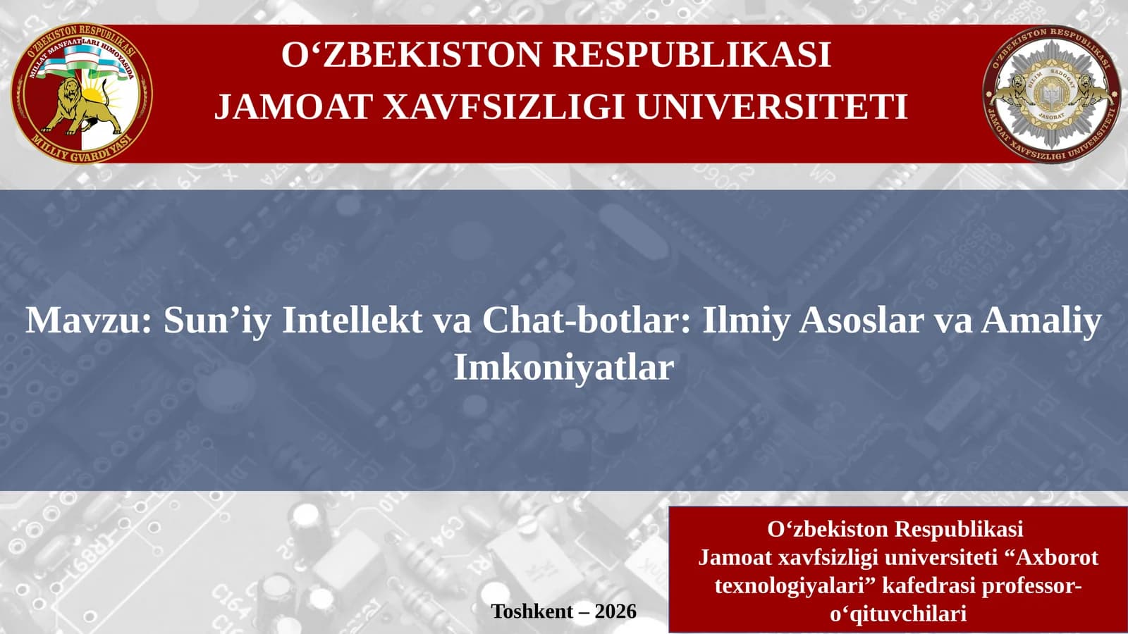 Sun’iy Intellekt va Chat-botlar: Ilmiy Asoslar va Amaliy Imkoniyatlar