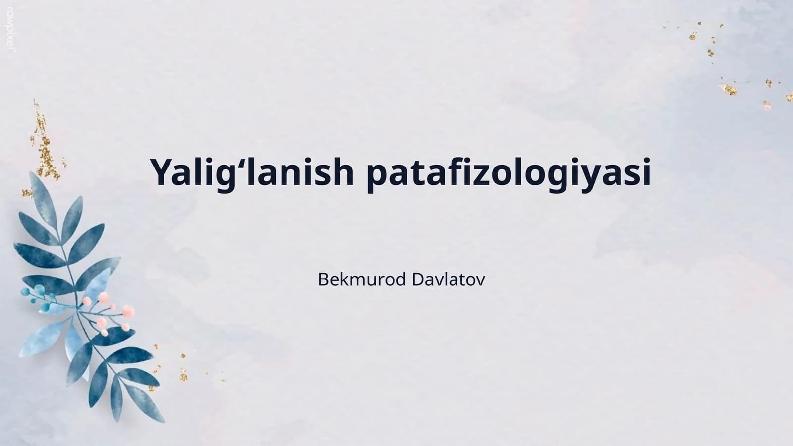 Yaligʻlanish patafizologiyasi