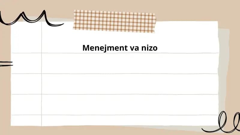 Menejment nazariyalari