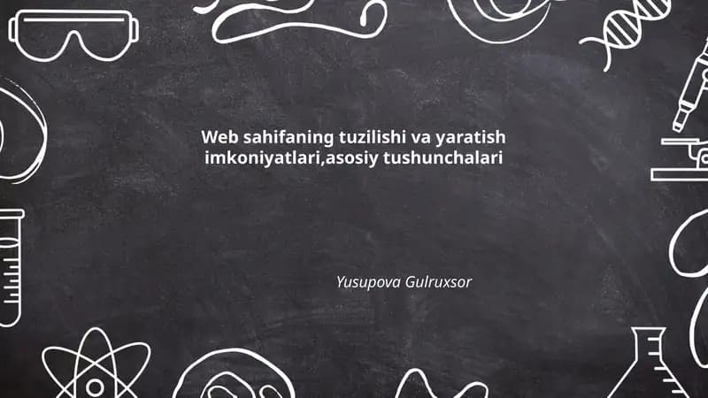 HTML asoslar