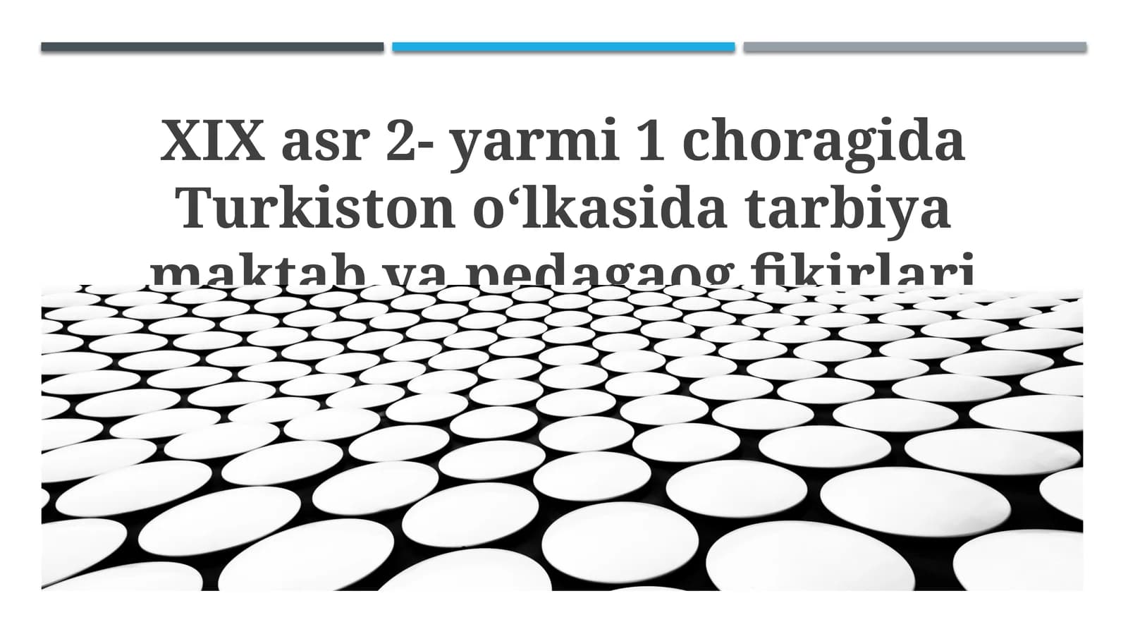 XIX asr 2- yarmi 1 choragida Turkiston oʻlkasida tarbiya maktab va pedagaog fikirlari