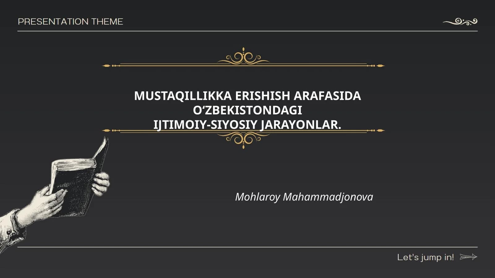 MUSTAQILLIKKA ERISHISH ARAFASIDA O‘ZBEKISTONDAGI IJTIMOIY-SIYOSIY JARAYONLAR