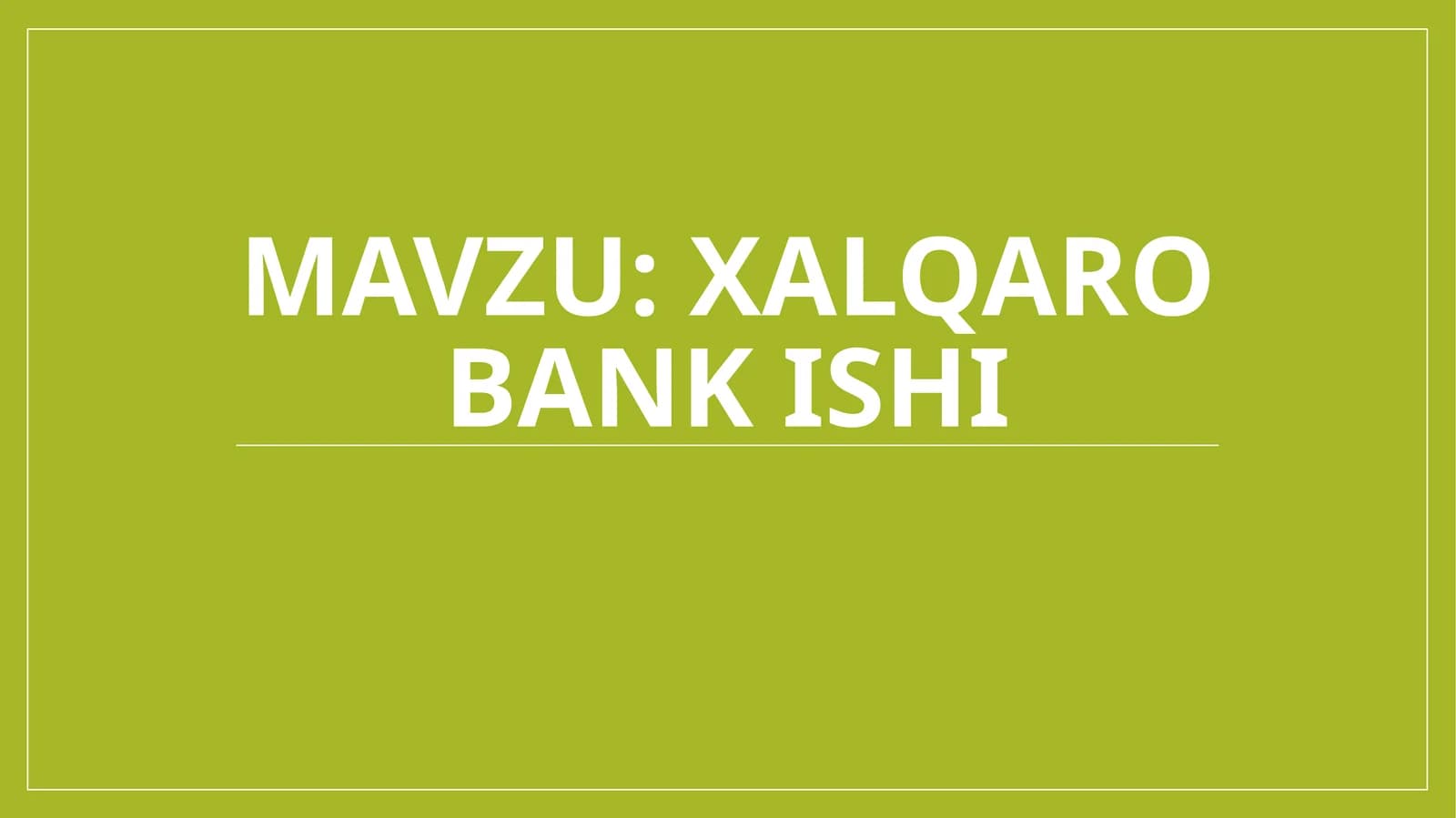 Xalqarobankishi
