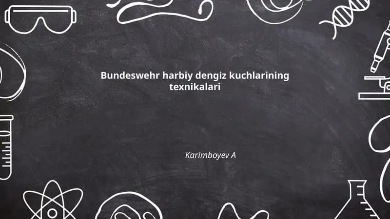 Bundeswehr harbiy dengiz kuchlarining texnikalari