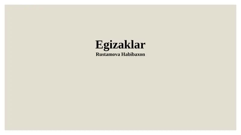 Egizaklar