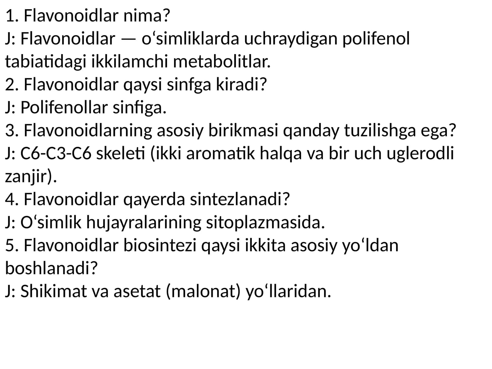 flavanoid haqida