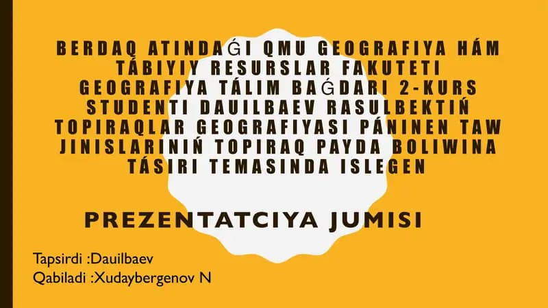Topiraqlar geografiyasi