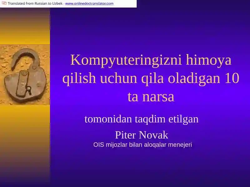 Kompyuteringizni himoya qilish uchun 10 ta narsa