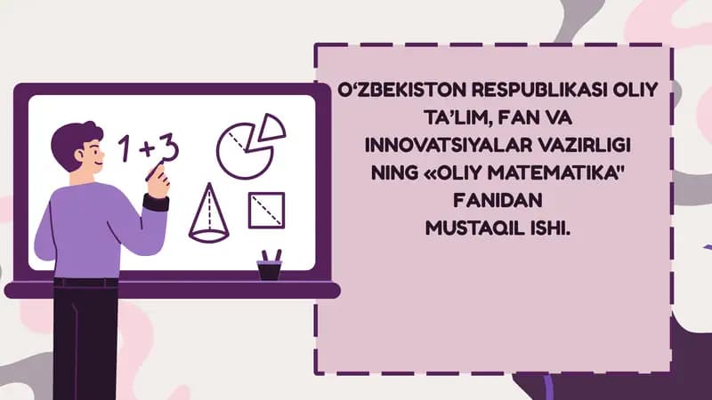 Aniq integral va uning xossalari