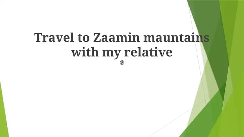 Memories Made in Zaamin