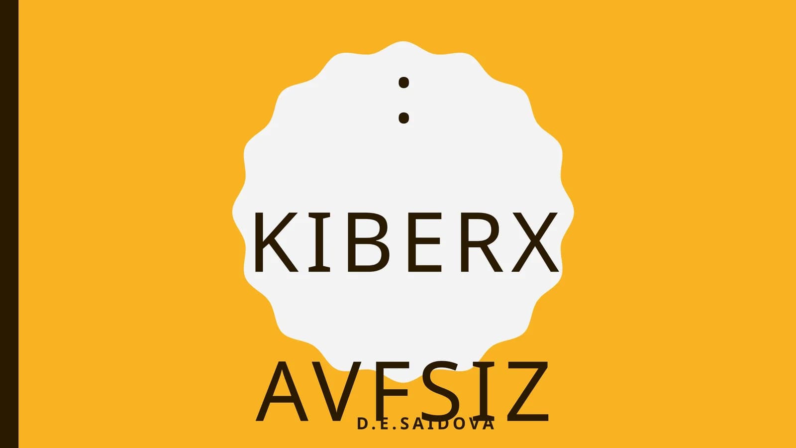 Kiberxavfsizlikka kirish