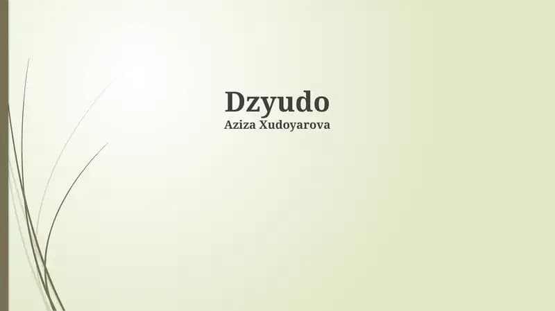 Dzyudo