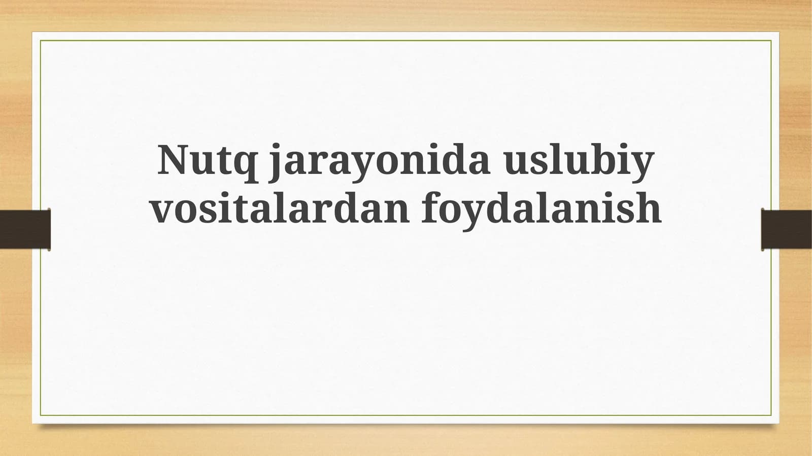 Stilistik vositalar: Ta'rif va turlari