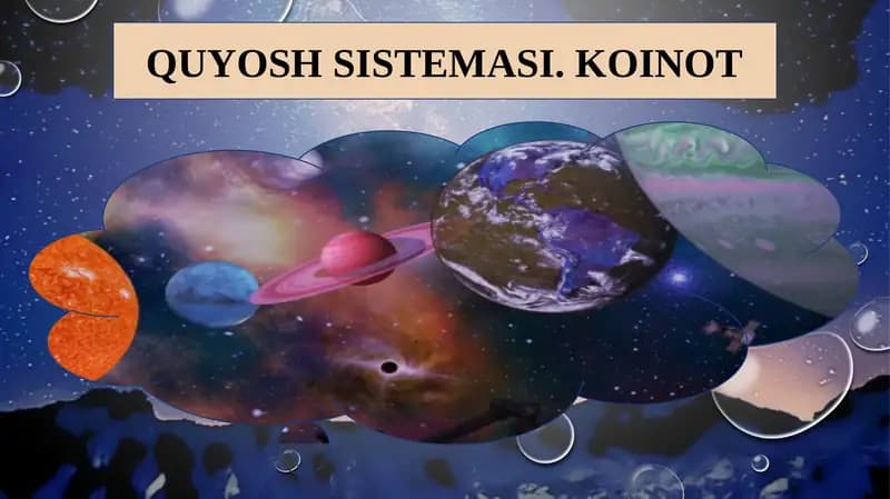Quyosh Sistemasini O'rganish