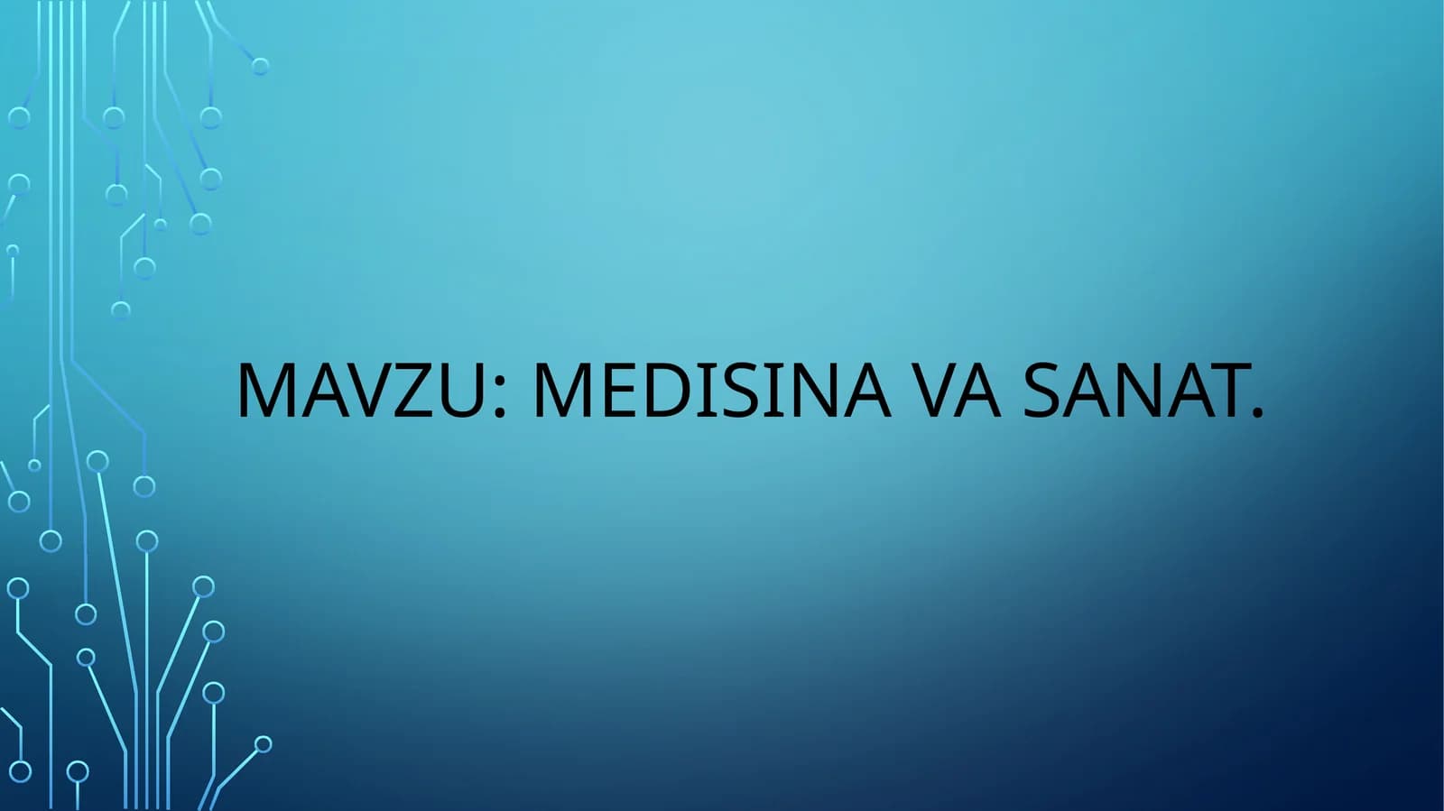 Meditsina va sanʼat