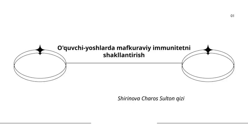 O'quvchi-yoshlarda mafkuraviy immunitet