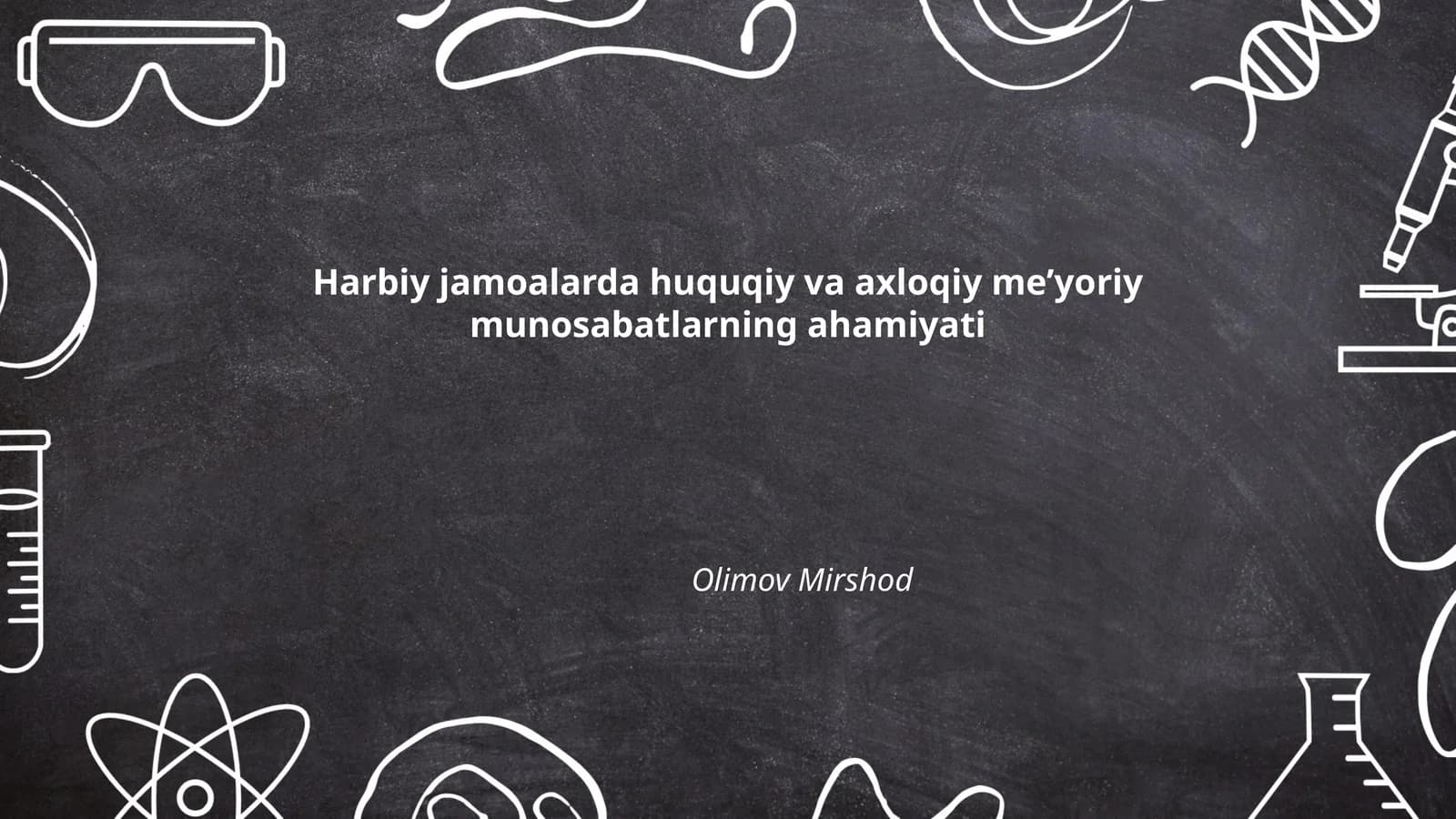 Harbiy jamoalarda huquqiy va axloqiy me’yoriy munosabatlarning ahamiyati