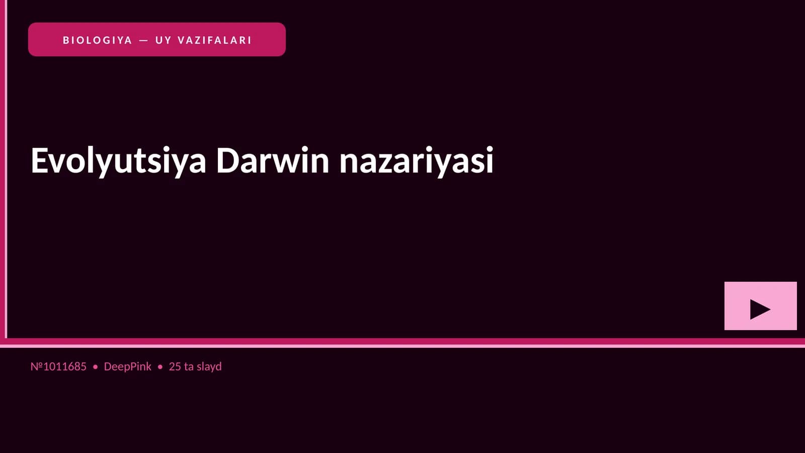 Evolyutsiya Darwin nazariyasi