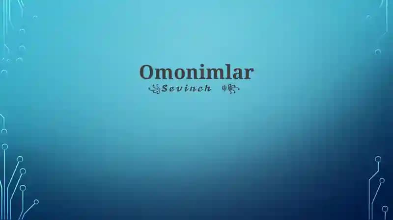 Omonimlar