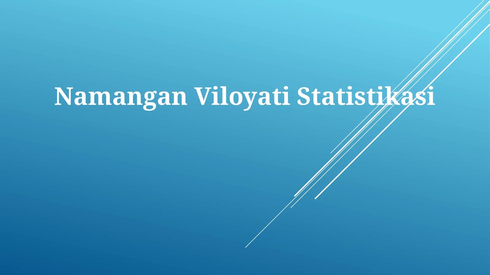 Namangan Viloyati Statistikasi