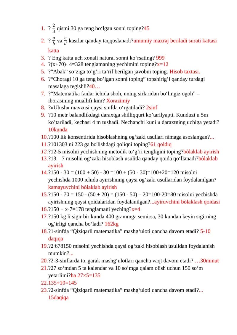 Daraxtning Shilliqqurt Ko’tarilishi topshirigi