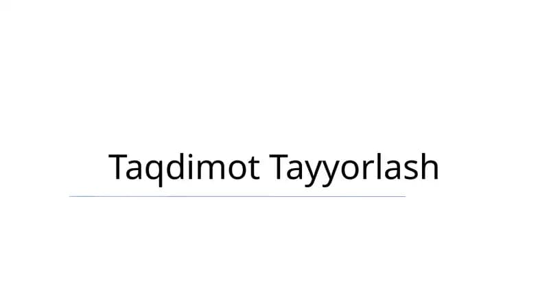 Maftunkor taqdimotni yaratish: maslahatlar va usullar