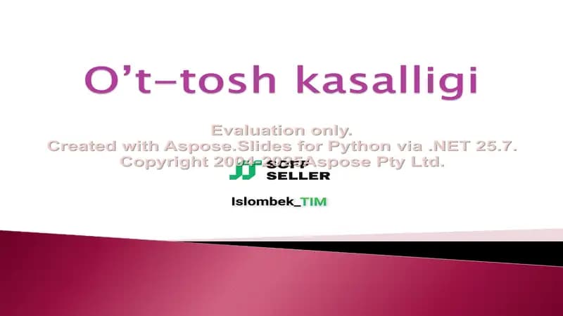 O’t-tosh kasalligi