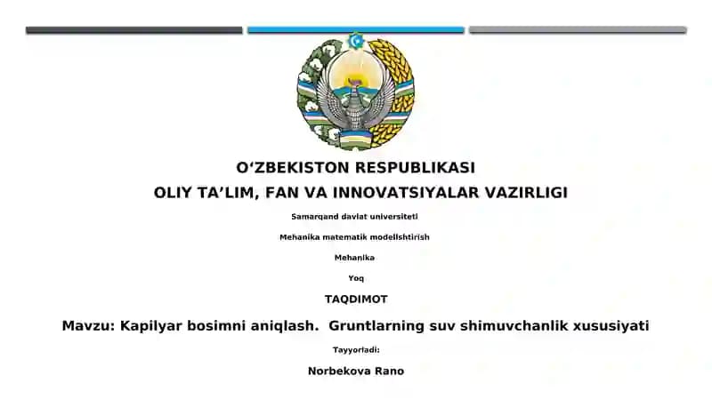 Mehaniy matematik modellashtirish