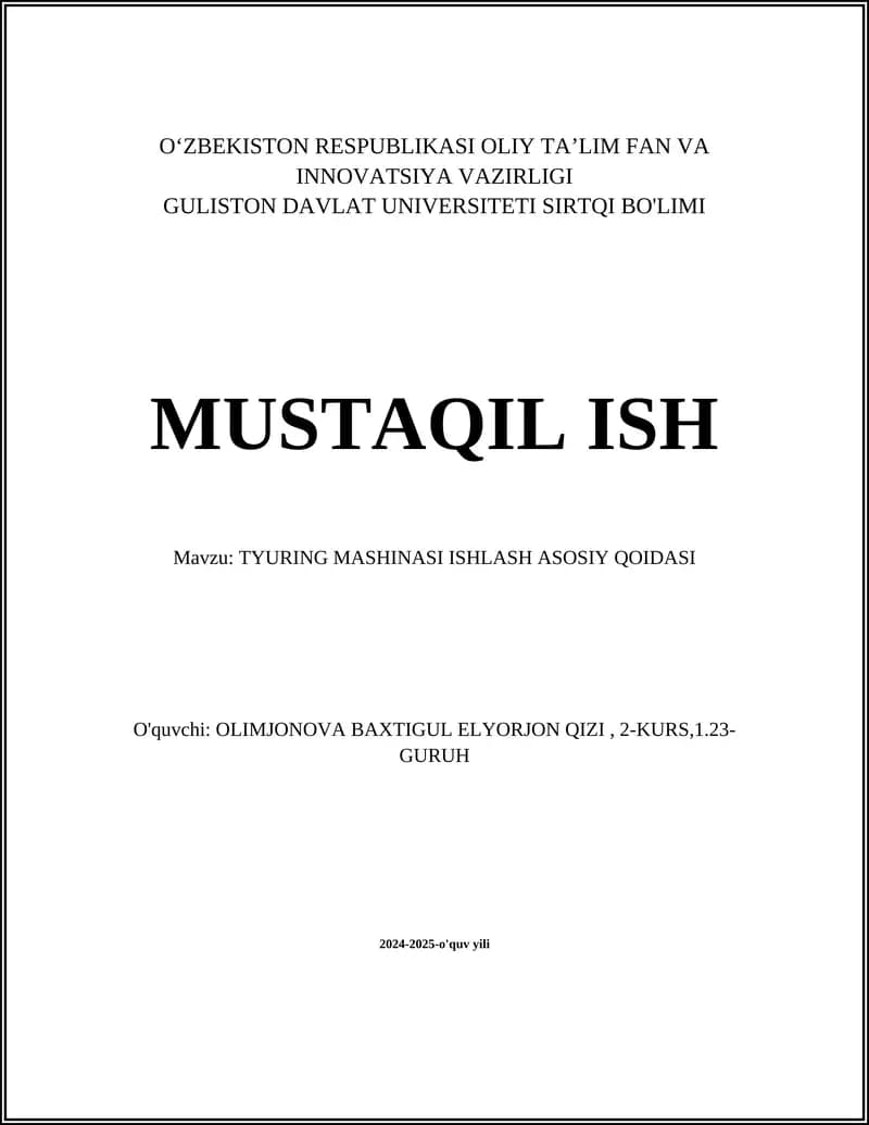 Turing mashinasi