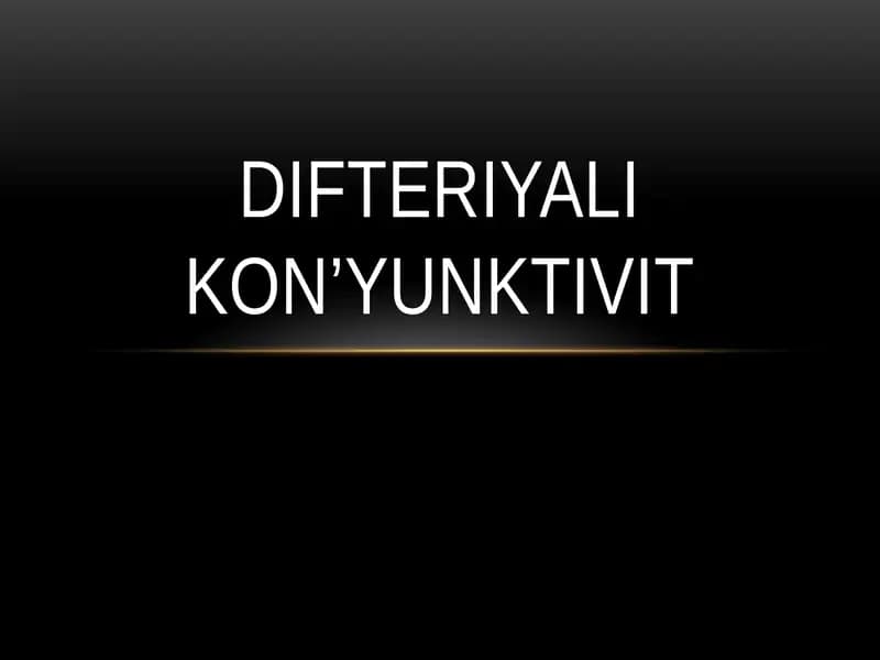 Difteriyali kon’yunktivit