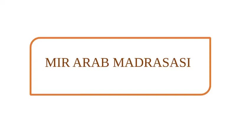 MIR ARAB MADRASASI
