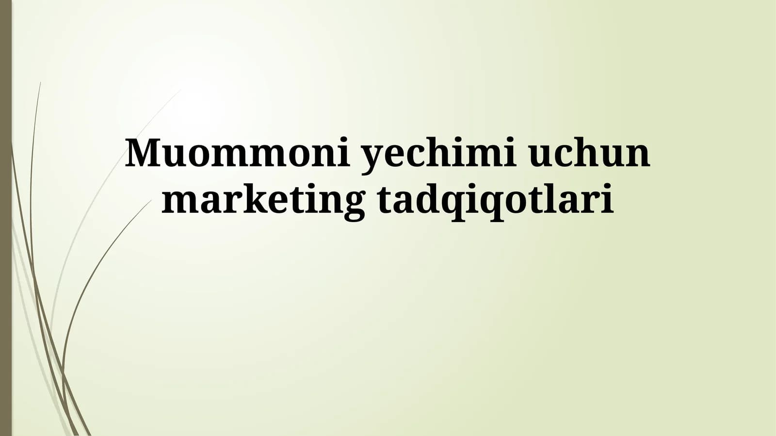 Marketing tadqiqotlari