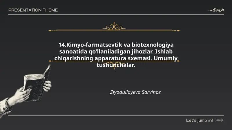 Reaktorlar va ularning turlari (kimyoviy va bioreaktorlar)