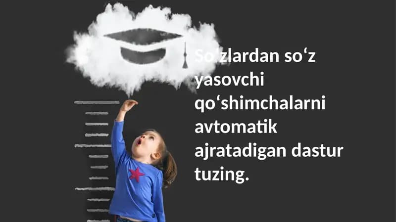 Soʻzlardan soʻz yasovchi
