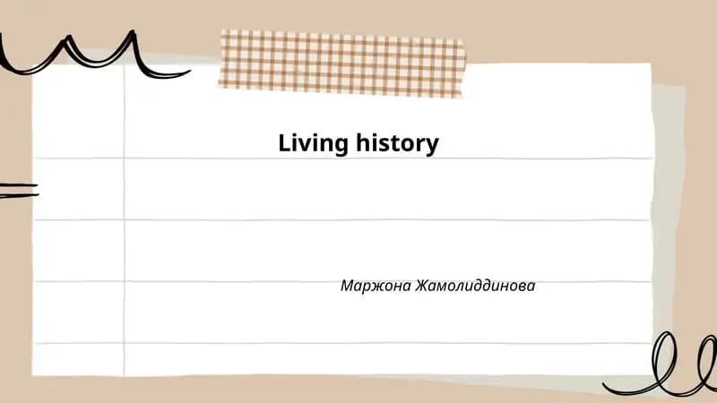 Living history