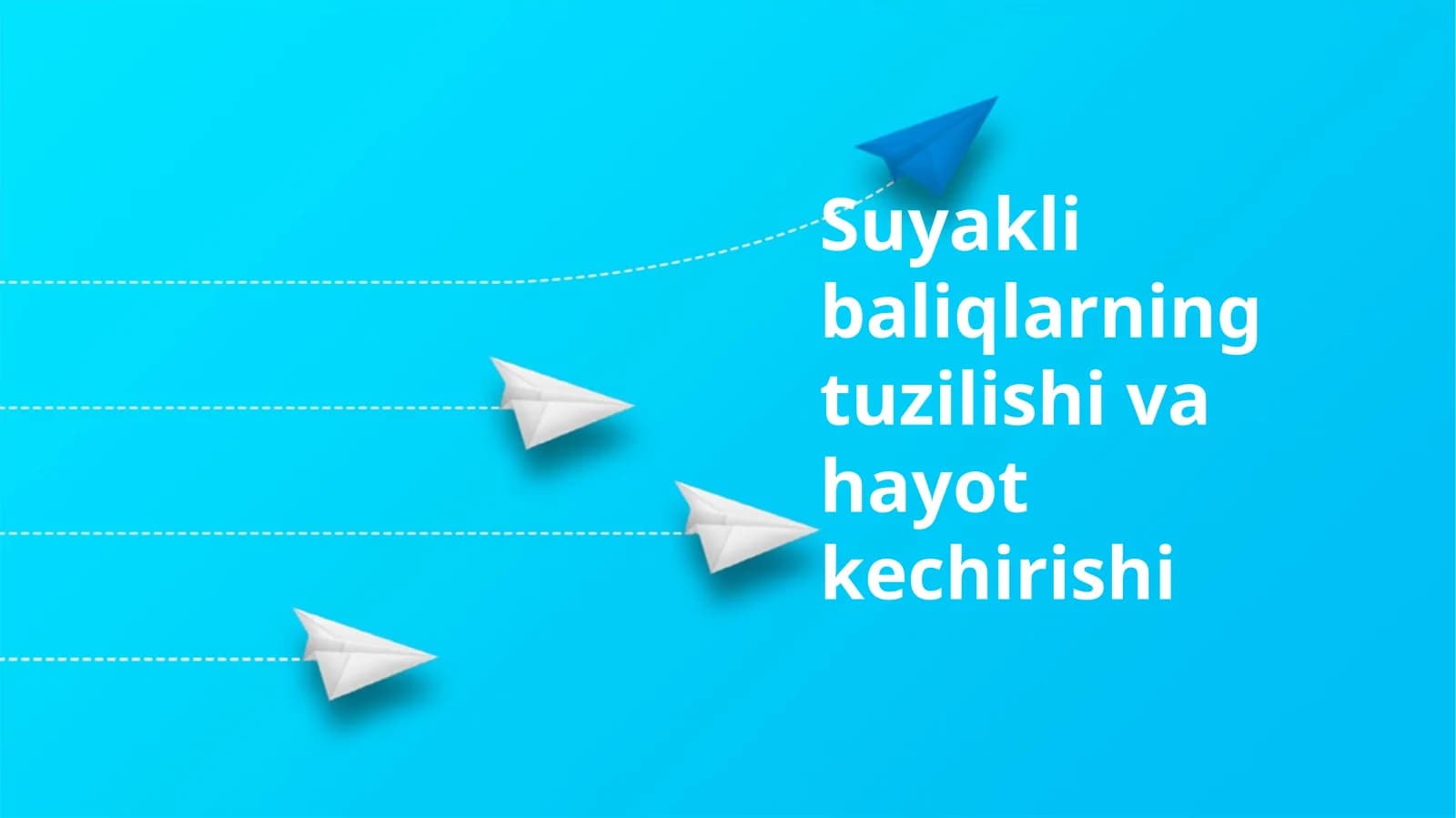 Suyakli baliqlarning tuzilishi va hayot kechirishi