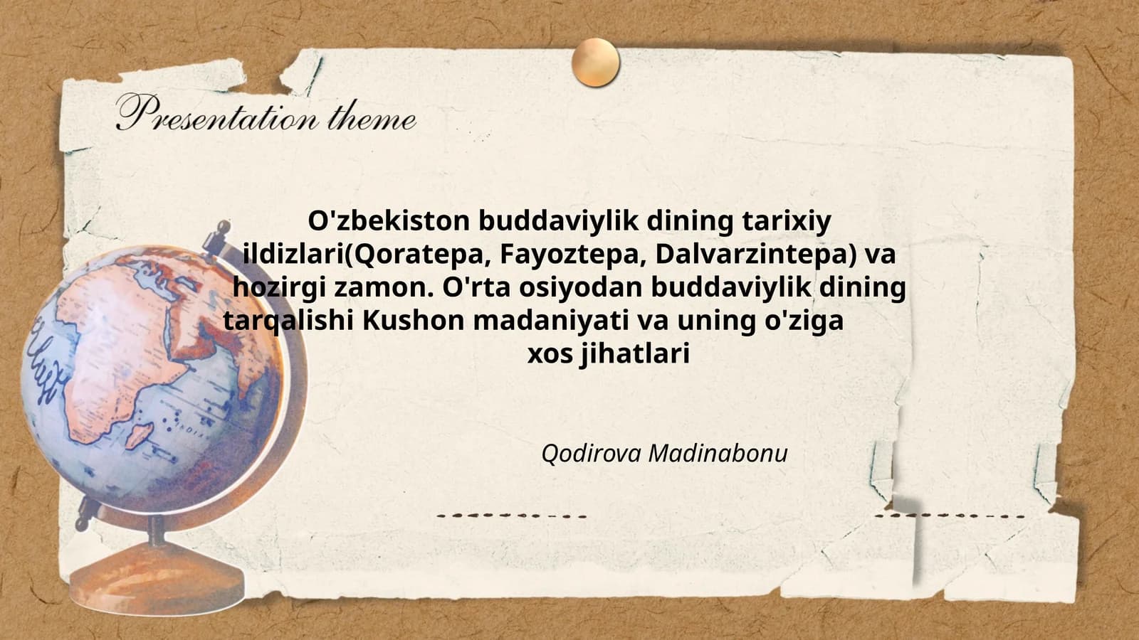 O'zbekiston buddaviylik dining tarixiy ildizlari