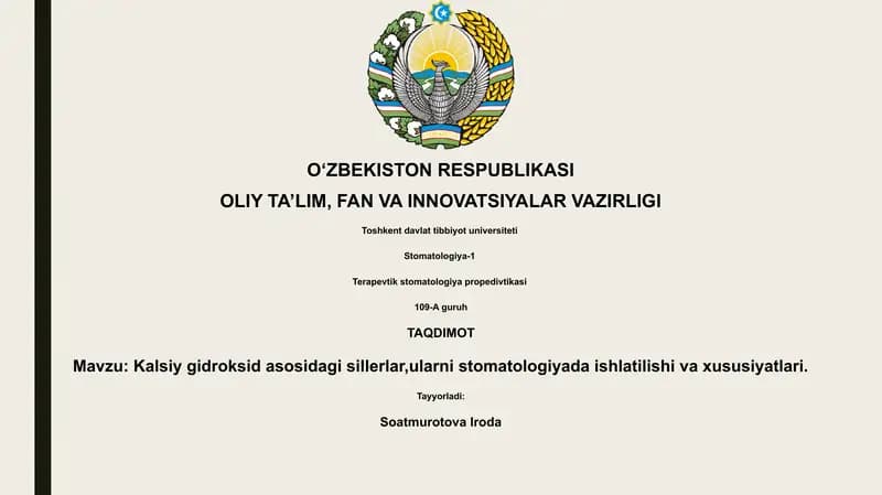 Kalsiy gidroksid asosidagi sillerlar